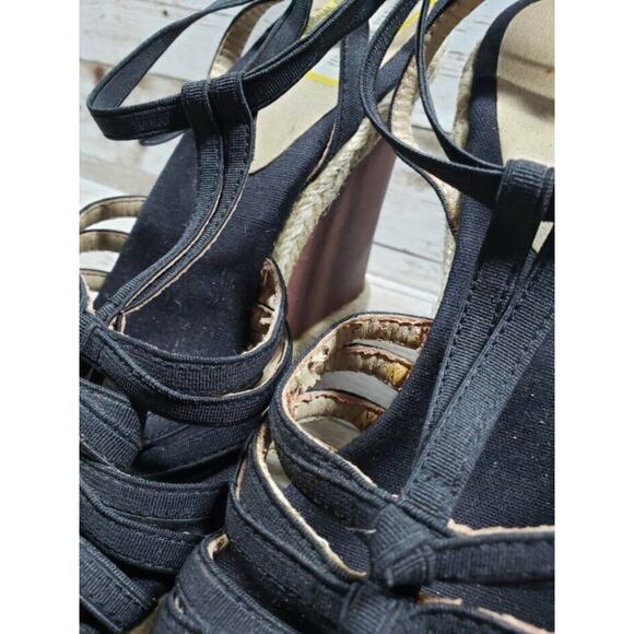 Levity Wedges Black Brown and Tan Wedges - Size 8 - Picture 6 of 7